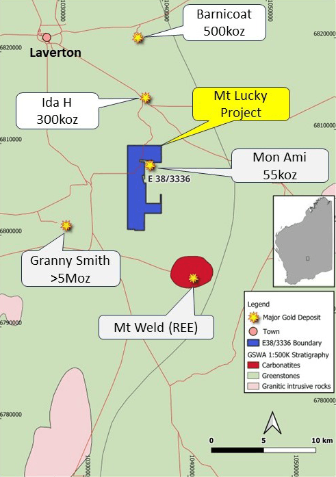 Mt Lucky Project Location Diagram